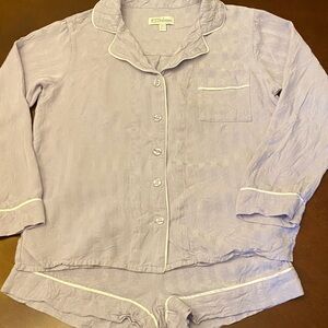 PJ Salvage Light Purple Pajama Set with White Accents